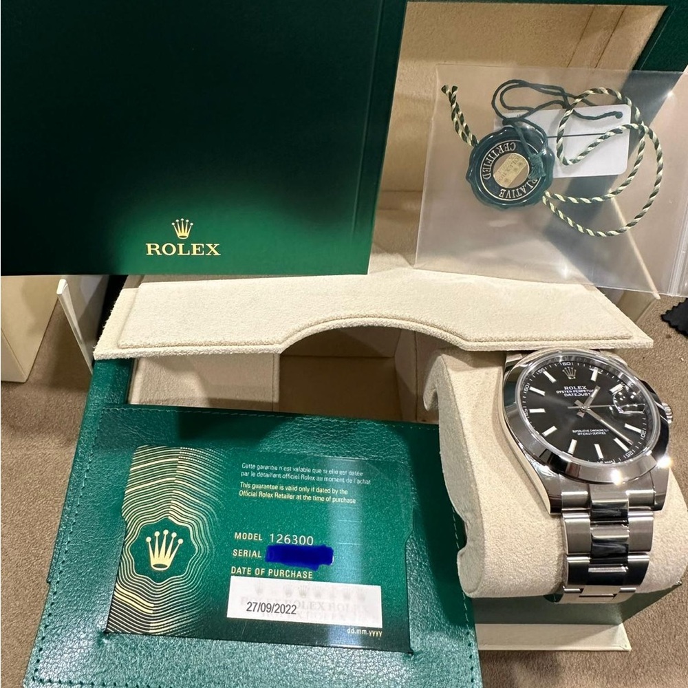 Rolex Datejust 41 Black Automatic 2022 Original box, original